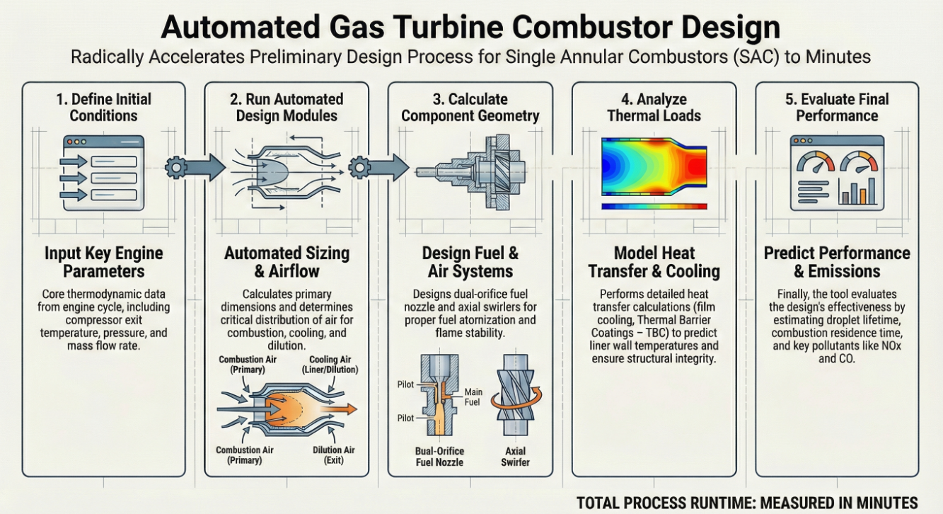 Single Annular Combustor Automated Design